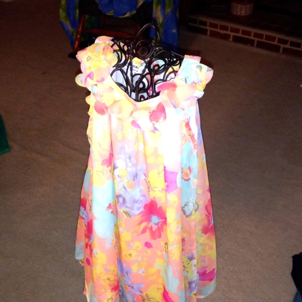 BLUEBERi BLVD. Chiffon Dress, 6, CAN BE $13. w/$4.99 shipping!